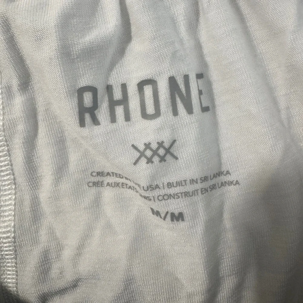 Rhone Mens Everyday Boxer Shorts White Button Fly Elastic Waist Size Medium